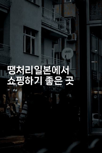 땡처리일본에서 쇼핑하기 좋은 곳2-코토리