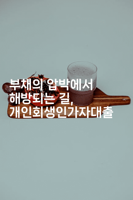 부채의 압박에서 해방되는 길, 개인회생인가자대출-코토리